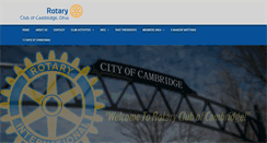 Desktop Screenshot of cambridgeohiorotary.org